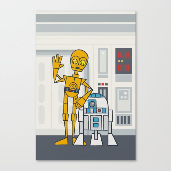 EP4 : C3PO & R2D2 Canvas Print