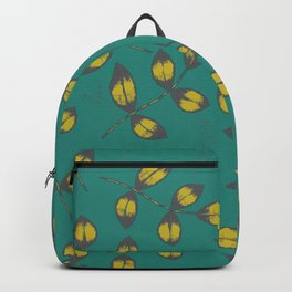Mustard Yellow Leaves Backpack