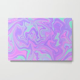 Back to the 90s Metal Print | Synthwave, Pattern, 80Skids, Purple, Blue, Aesthetic, Pastel, Retrowave, Retro, Backtothefuture 