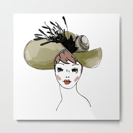 Kentucky Derby Hat Metal Print