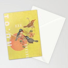 Vintage Bird Collage Stationery Cards
