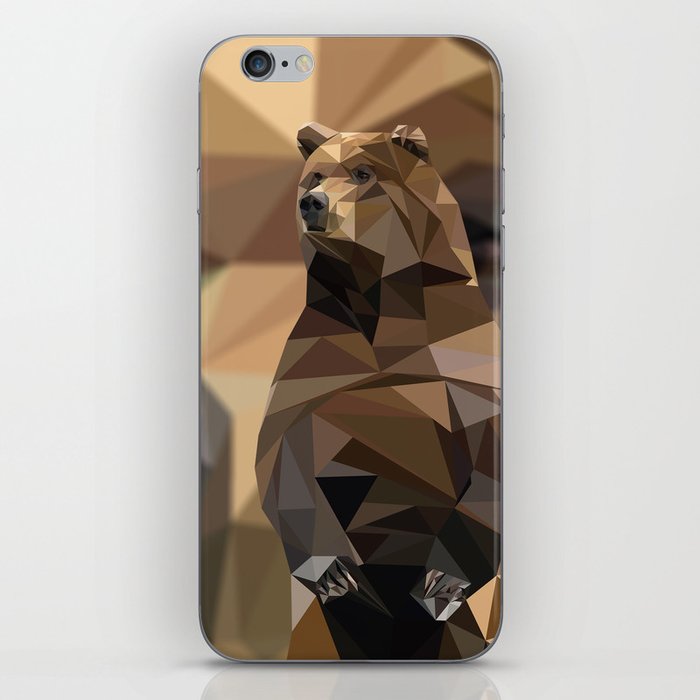 Geometric Bear iPhone Skin
