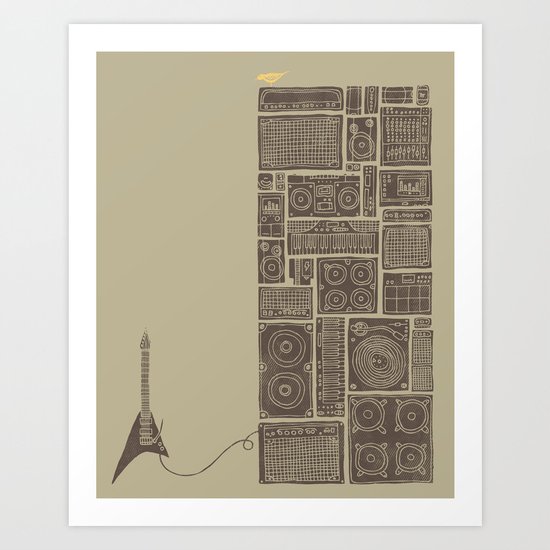 Turn It Up Art Print