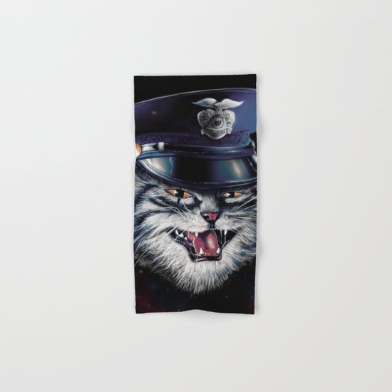 Police Cat Hand & Bath Towel