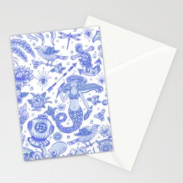 Blue Tattoo Stationery Cards