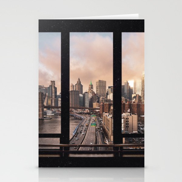 New York City - Window View Stationery Cards