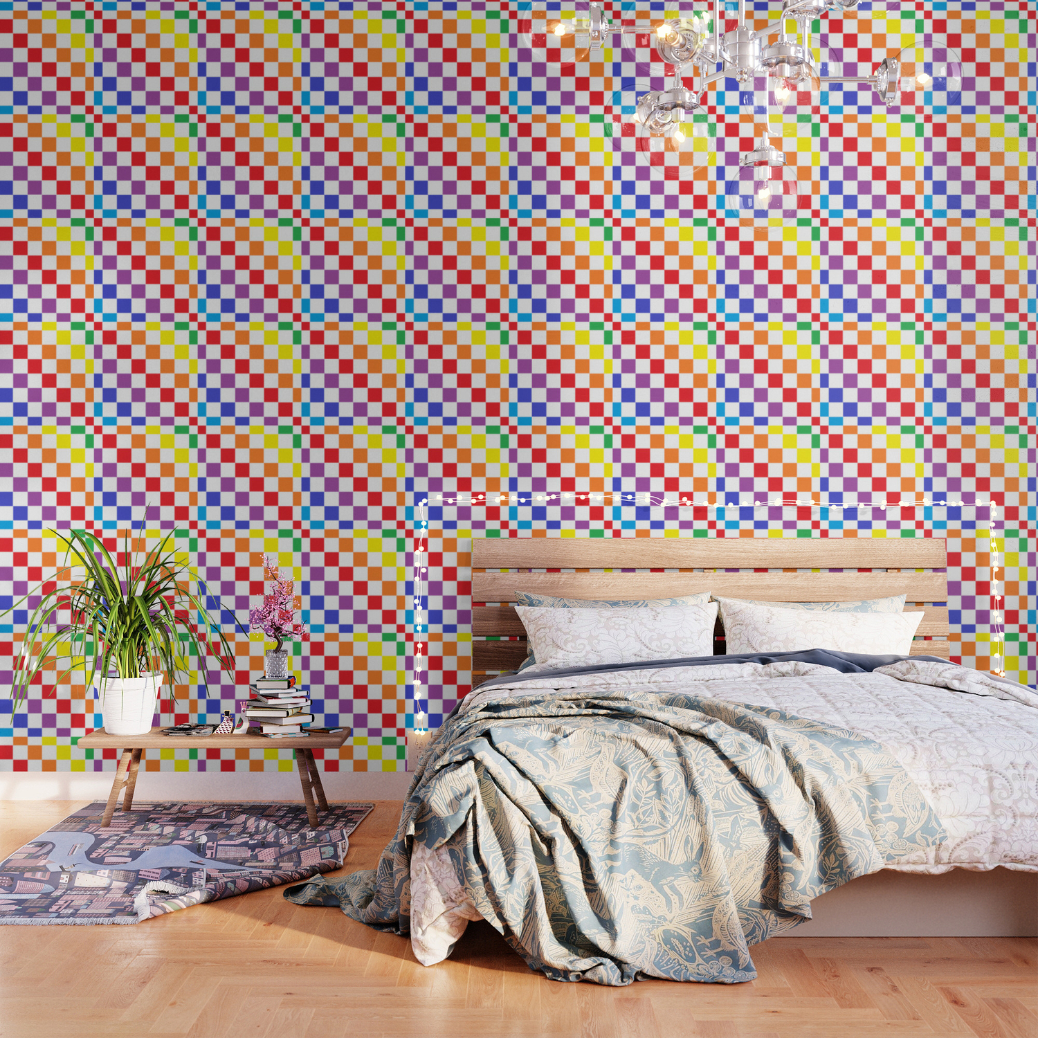 Checkered Rainbow Wallpaper By Lornakay Society6 Choose from hundreds of free rainbow wallpapers. society6