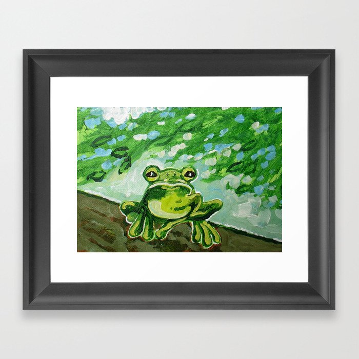 A frog's life Framed Art Print