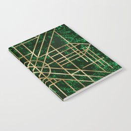 Art Deco design - velvet geo VII Notebook