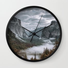 Misty Tunnel View Wall Clock
