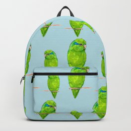 Green parrotlet Backpack