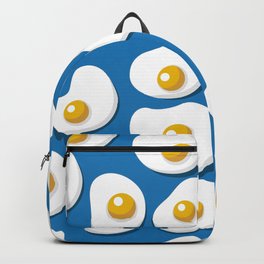 Fried eggs food pattern Backpack