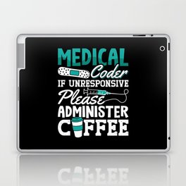 Medical Coder Coffee Assistant ICD Coding Laptop Skin