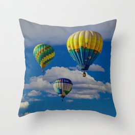 7347 Hot Air Balloon Festival - Southern Nevada Throw Pillow