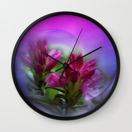 the smell of rhododendron Wall Clock