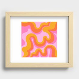 Groovy Swirl - Sunset Recessed Framed Print