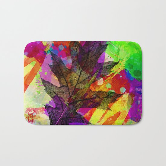 Splash leaf Bath Mat