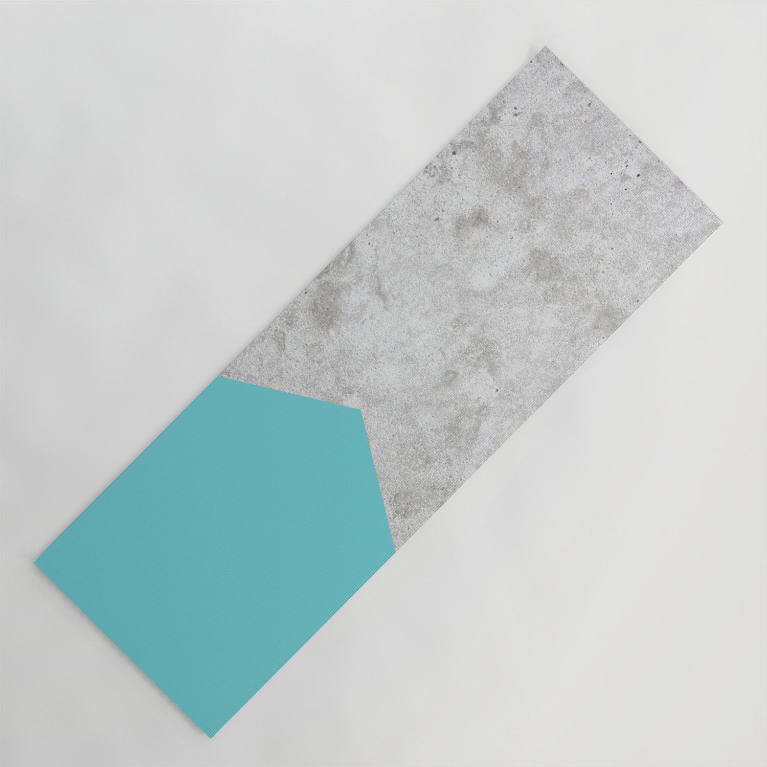 Geometric Concrete Arrow Design Light Blue 206 Yoga Mat By