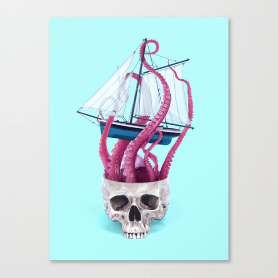 RELEASE THE KRAKEN Canvas Print