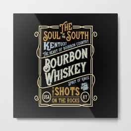 Bourbon Metal Print