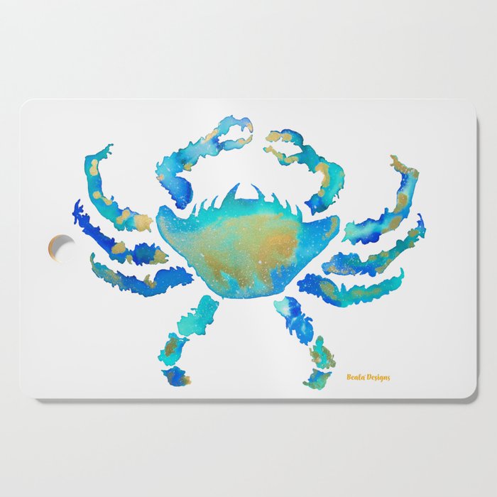 Craggy Blue Crab Cutting Board