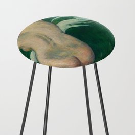 In the Waves (Dans les Vagues) by by Paul Gauguin. Counter Stool