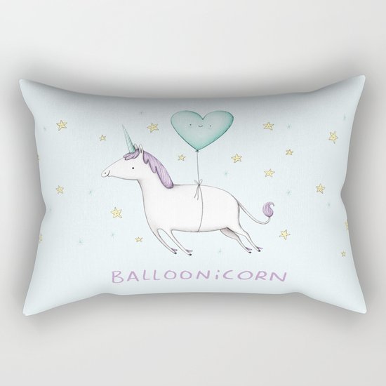 Balloonicorn Rectangular Pillow