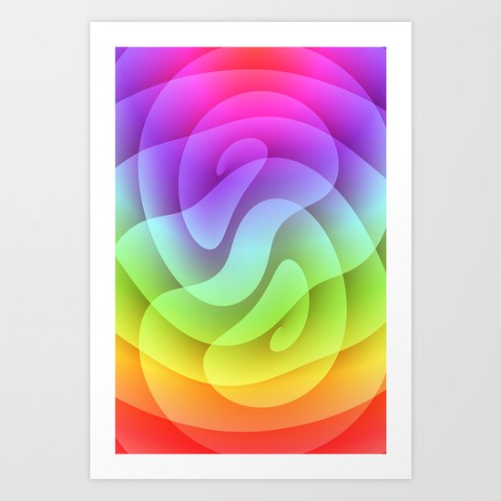 Color gradient 2 Art Print