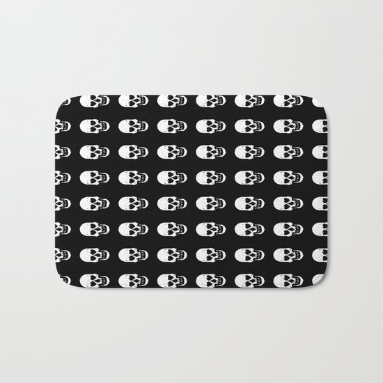 Heart Skulls Bath Mat