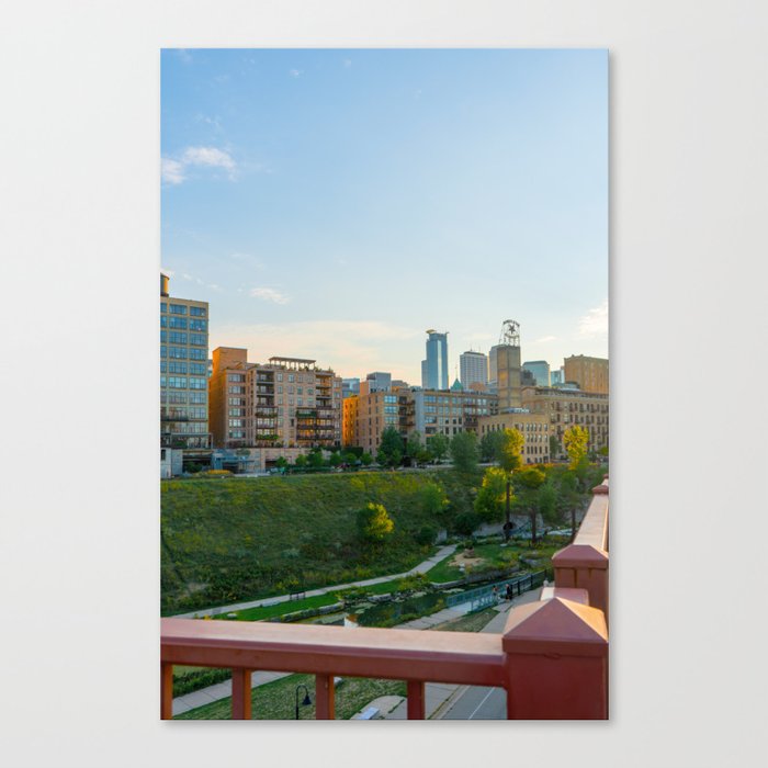 Minneapolis Skyline | Golden Hour | Photography Canvas Print