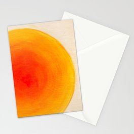 Rising sun gradient - Abstract oil painting Stationery Card