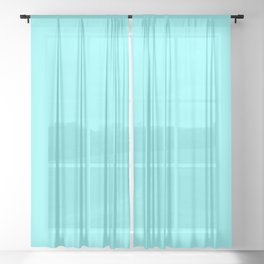 Aqua Sheer Curtain