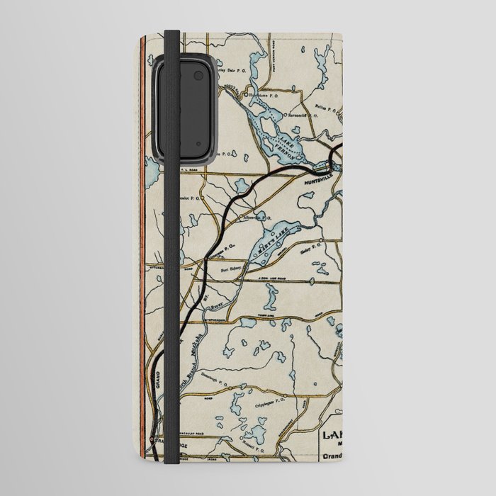 Vintage Map of Lake of Bays, Ontario Android Wallet Case