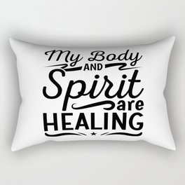 Mental Health My Body And Spirit Anxiety Anxie Rectangular Pillow