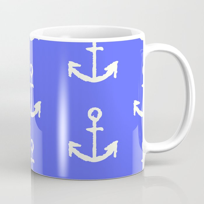 Anchors - Dark Blue Coffee Mug