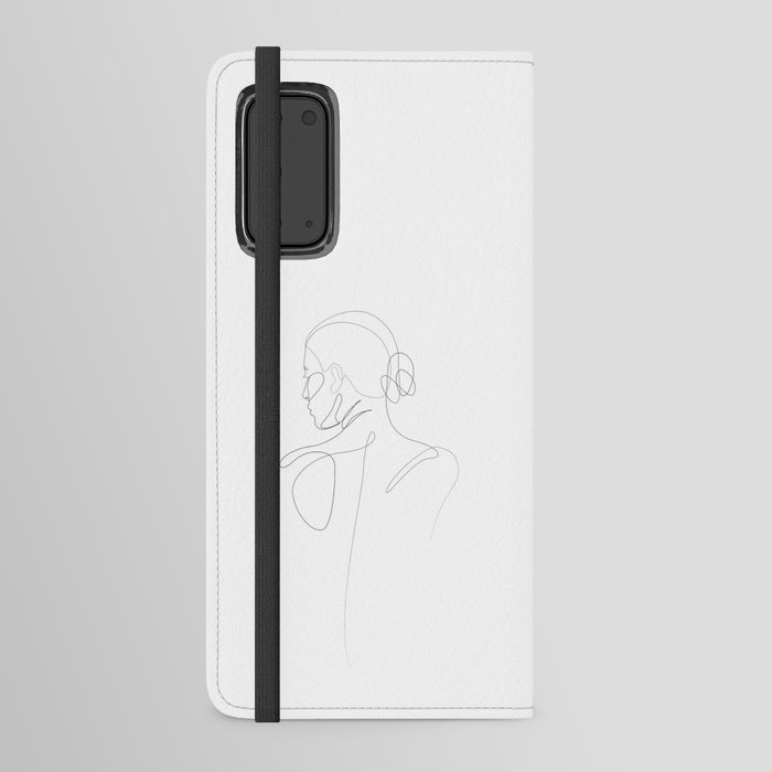 absence - one line art Android Wallet Case