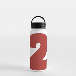 2 (Maroon & White Number) Water Bottle