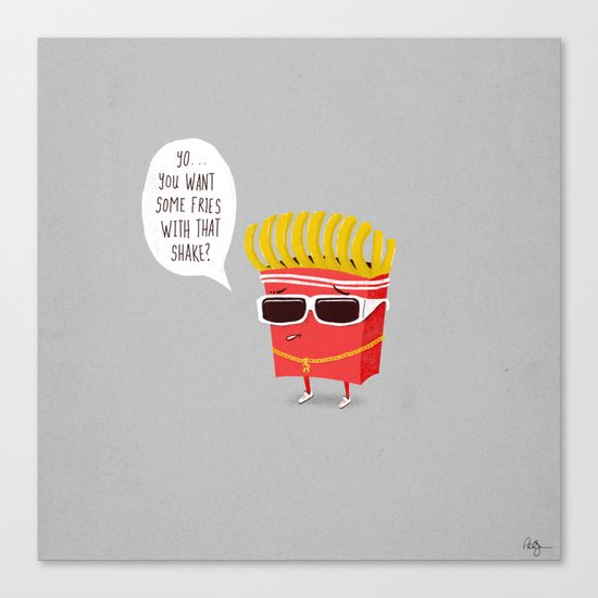 Douche Fries Canvas Print
