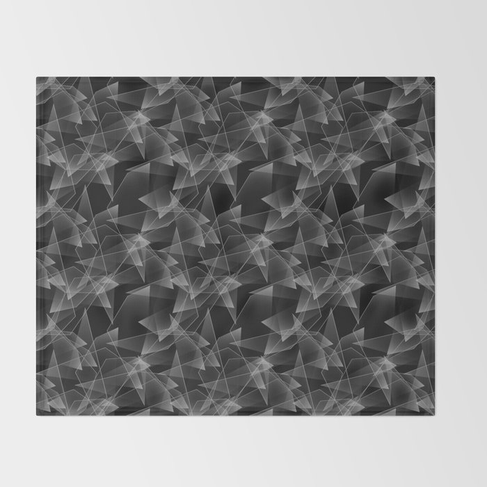 Abstract Pattern The Effect Of Broken Glass Black Background