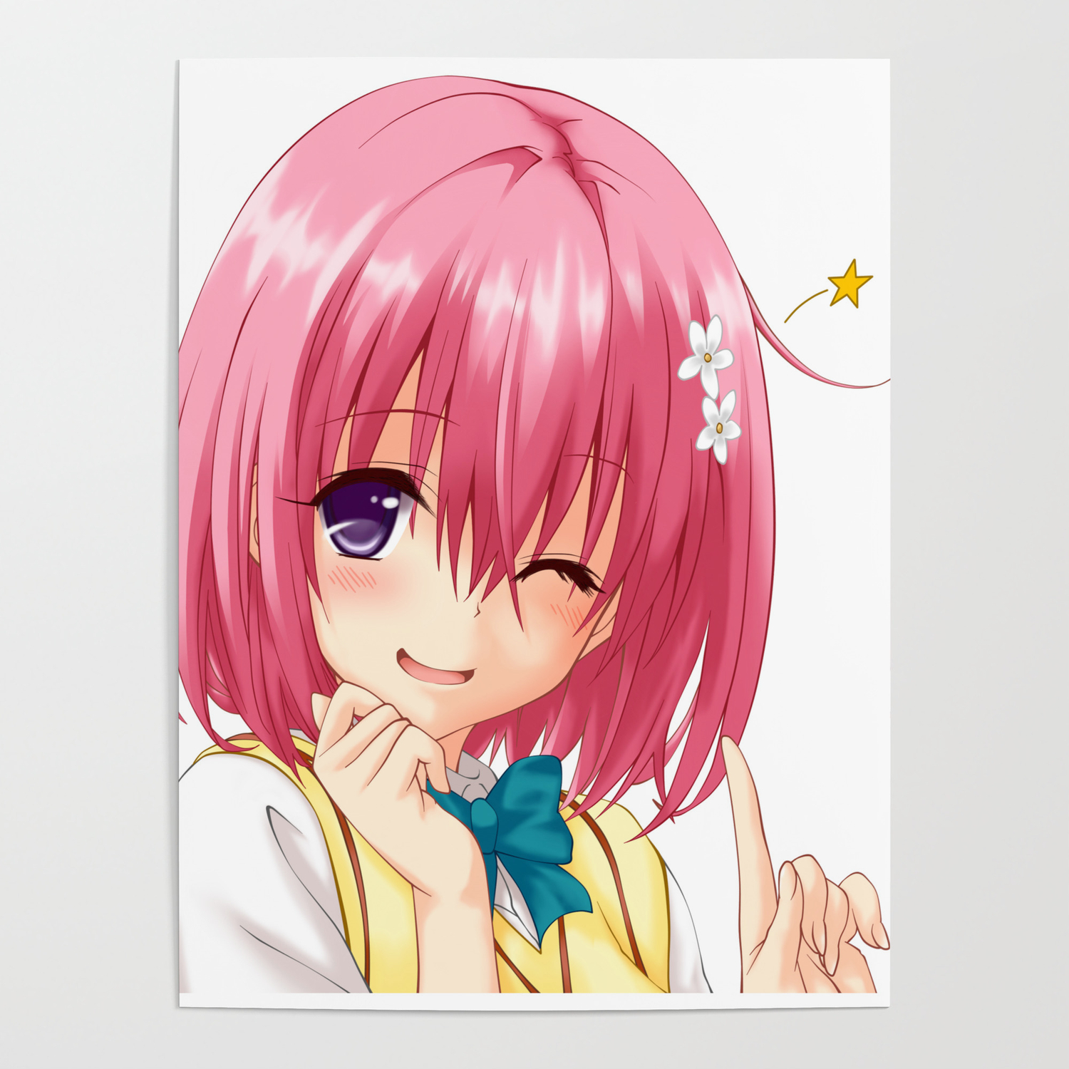 Anime Girl With Pink Hair Poster By Crazytz Society6 A collection of the top 37 pink anime wallpapers and backgrounds available for download for free. anime girl with pink hair poster by crazytz