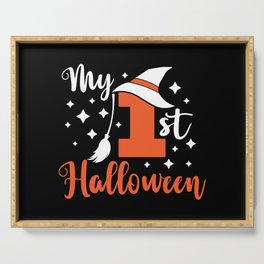 My 1st Halloween Cute Baby Spooky Serving Tray