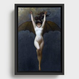 THE BAT WOMAN - ALBERT JOSEPH PENOT Framed Canvas