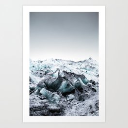 Edge of the Glacier, Iceland Art Print