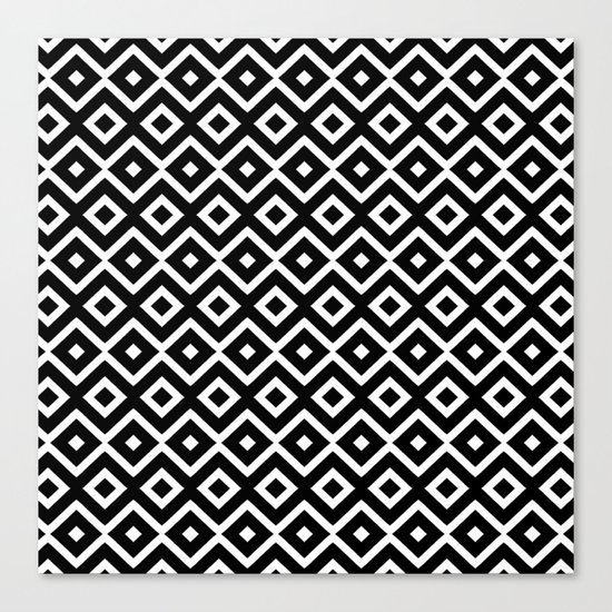 B&W Maze Canvas Print