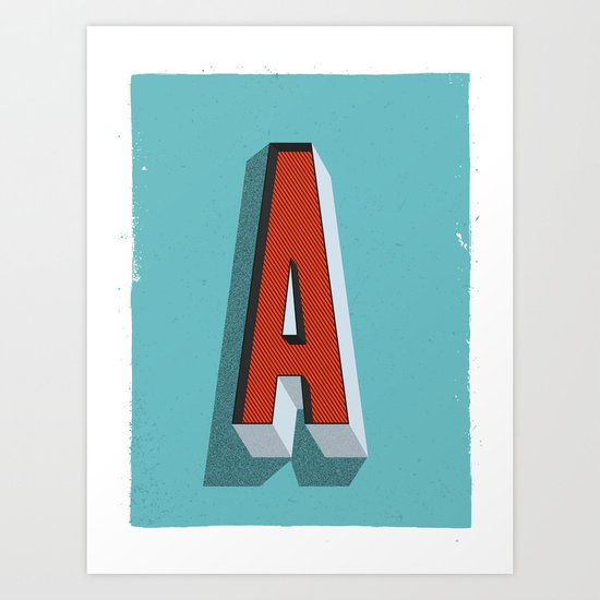 Letter A Art Print
