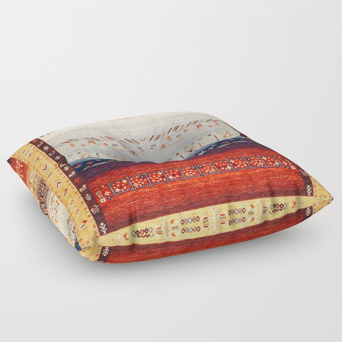 Moroccan Heritage: Bohemian Artistry in Autumn Floor Pillow