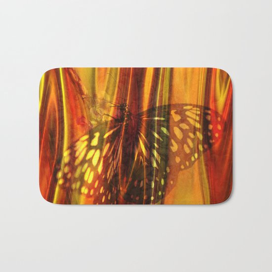 The beauty uncertain, behind its light curtain Bath Mat