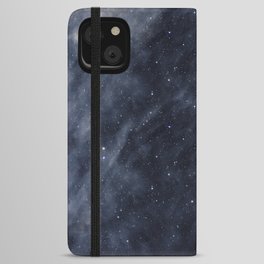 Blue Clouds, Blue Moon iPhone Wallet Case