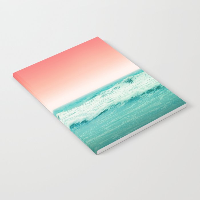 Aqua and Coral, 2 Notebook