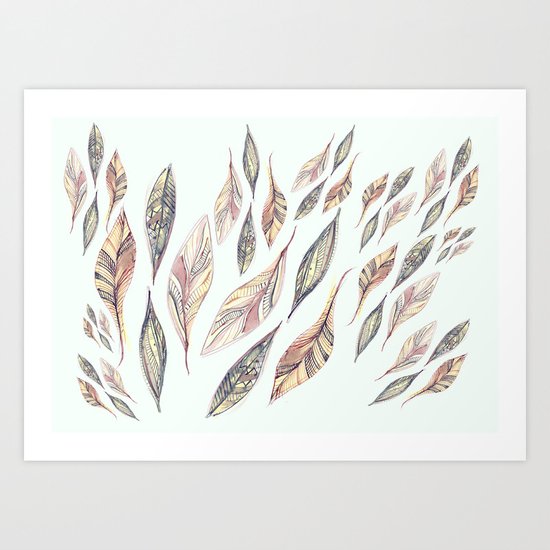 Feathers Art Print